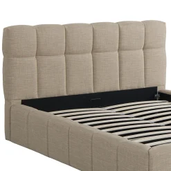 Weber Industries Lit coffre 160x200 cm ELIAS + sommier / Beige