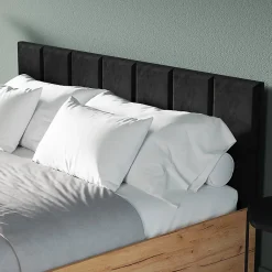 Petits-Meubles Lit coffre 160x200 sommier inclus Solal Bois et Noir Clearance