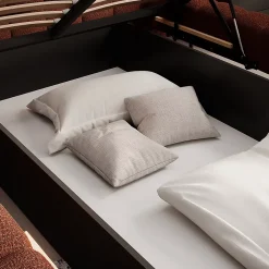 Petits-Meubles Lit coffre 180x200 sommier inclus Ezio Brique Online
