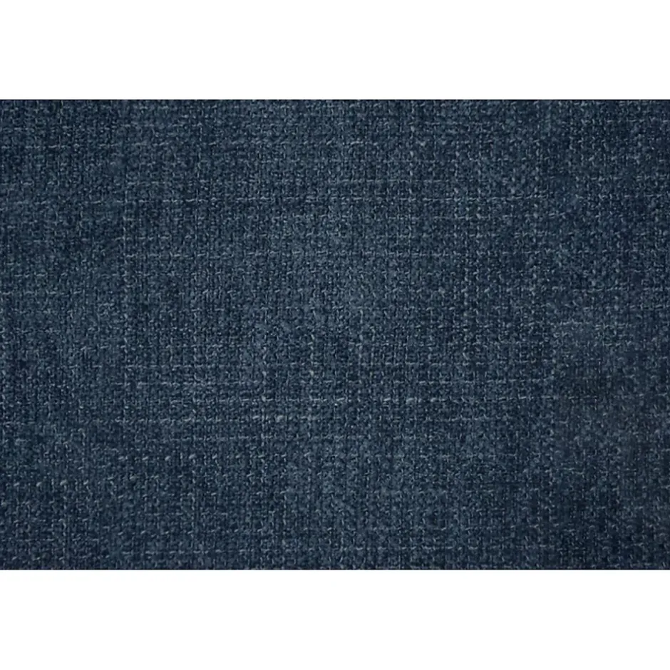 Sommeil De Plomb Lit coffre 140x190cm avec tête de lit capitonnée Tissu Bleu - Hauteur totale : 39cm Best