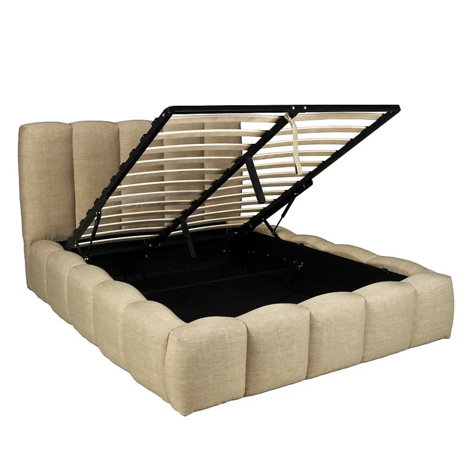 Weber Industries Lit coffre 140x190cm NEST + 1 sommier / Beige