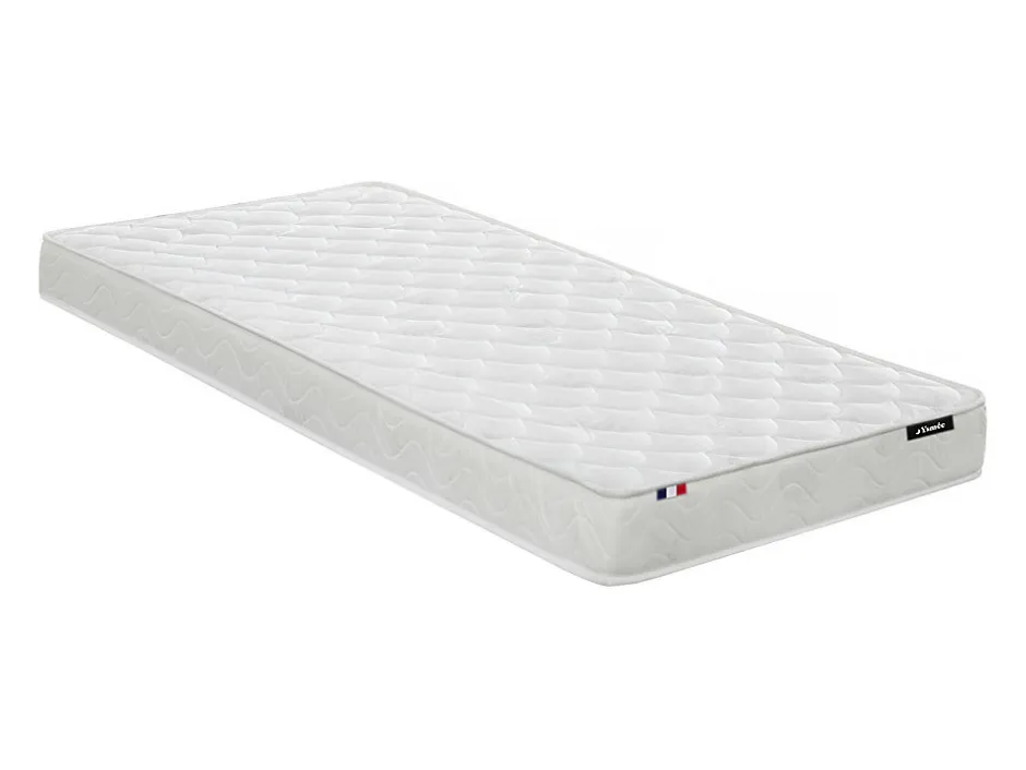 Enfant Vente-unique Lit combiné 90 x 200 cm avec rangements et bureau - Coloris : Naturel et rose + Sommier + Matelas - RIGALI