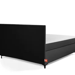 Konsimo Lit continental ARDEA 160x200 cm, tête de lit matelassée en velours, anthracite Best