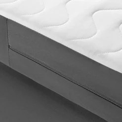 Konsimo Lit continental ARDEA 160x200 cm, tête de lit matelassée en velours, anthracite Best
