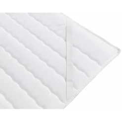 Mobilier1 Lit continental Baltimore 186, Double, Gris, Tissu, Disponible Hot