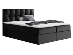 Mobilier1 Lit continental Baltimore 128, Unique, Gris, Faux cuir, Disponible Sale
