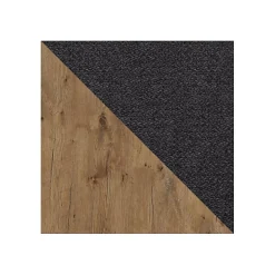 Mobilier1 Lit continental Baltimore 191, Double, Noir, Tissu, Disponible