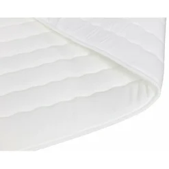 Mobilier1 Lit continental Baltimore 177, Double, Jaune, Tissu, Disponible