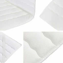 Mobilier1 Lit continental Baltimore 184, Double, Vert, Tissu, Disponible