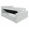 Mobilier1 Lit continental Memphis 113, Double, Rose, Tissu, Disponible Hot