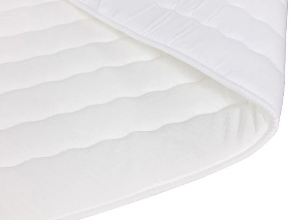Mobilier1 Lit continental Pomona 117, Double, Brun clair, Tissu, Disponible