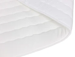 Mobilier1 Lit continental Pomona 117, Double, Bleu, Tissu, Disponible