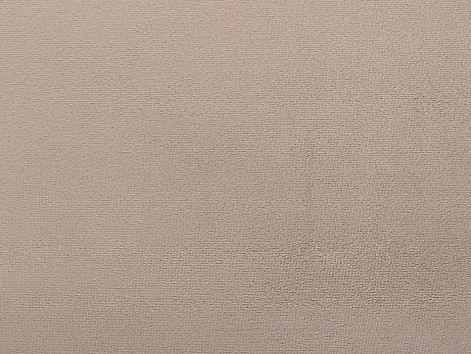 Vente-unique Lit coquillage 140 x 190 cm - Velours - Beige + Matelas - LIVAYA