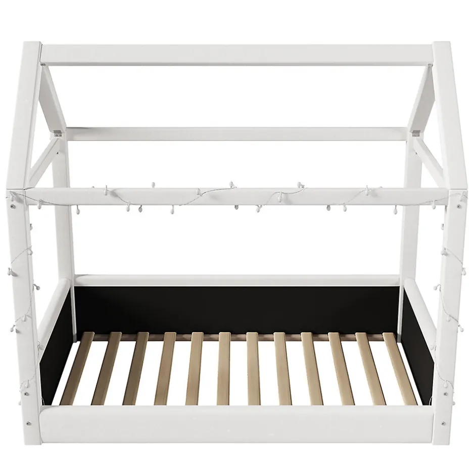 Blackcolors Lit de jour rembourré 90x200 cm, éclairage LED - beige