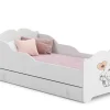 Kobi Lit d'enfant Anna 140x70 cm avec tiroir bébé éléphant