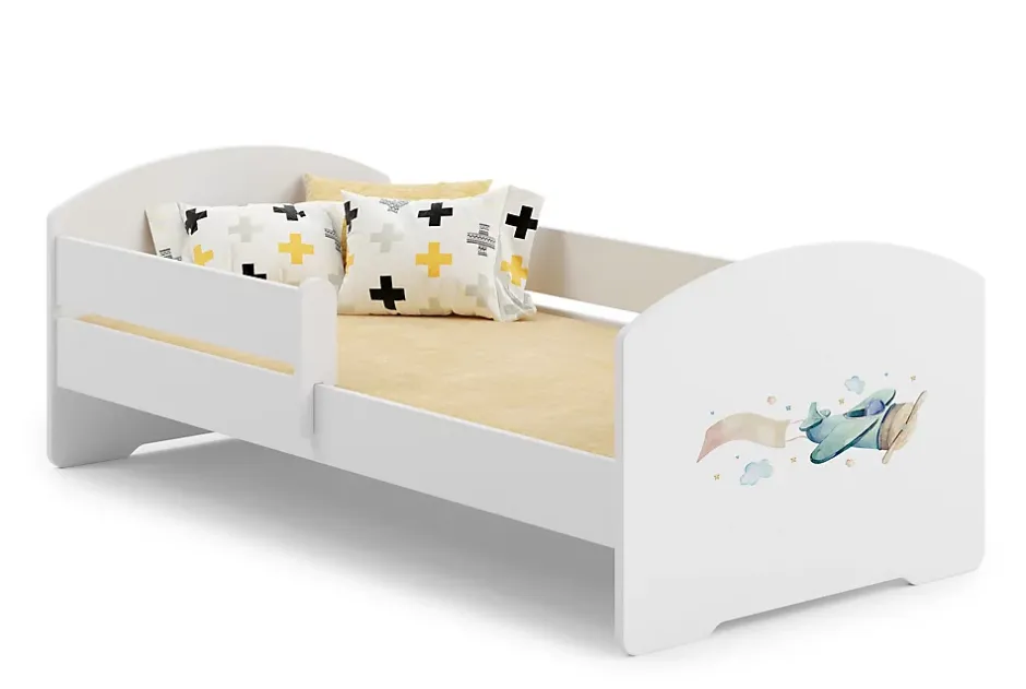 Kobi Lit d'enfant LUK avec balustrade 160x80 Avion New