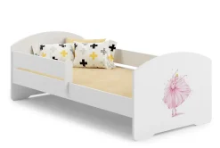 Kobi Lit d'enfant LUK avec barreaux 160x80 Princesse en couronne Sale