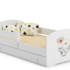 Kobi Lit d'enfant LUK avec tiroir et tringle 160x80 Eléphant
