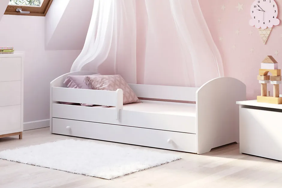 Kobi Lit d'enfant LUK avec tiroir et tringle 180x80
