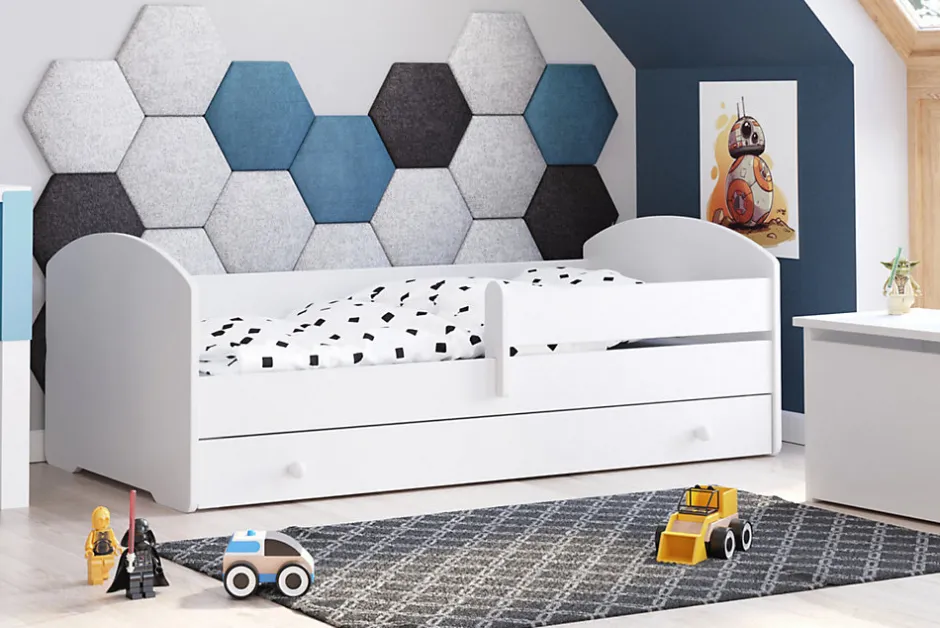 Kobi Lit d'enfant LUK avec tiroir et tringle 180x80