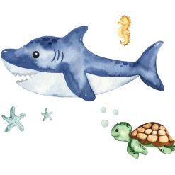 Kobi Lit d'enfant LUK avec tiroir et tringle 140x70 Shark Outlet