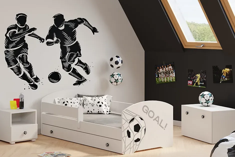 Kobi Lit d'enfant LUK avec tiroir et tringle 140x70 GOL Hot