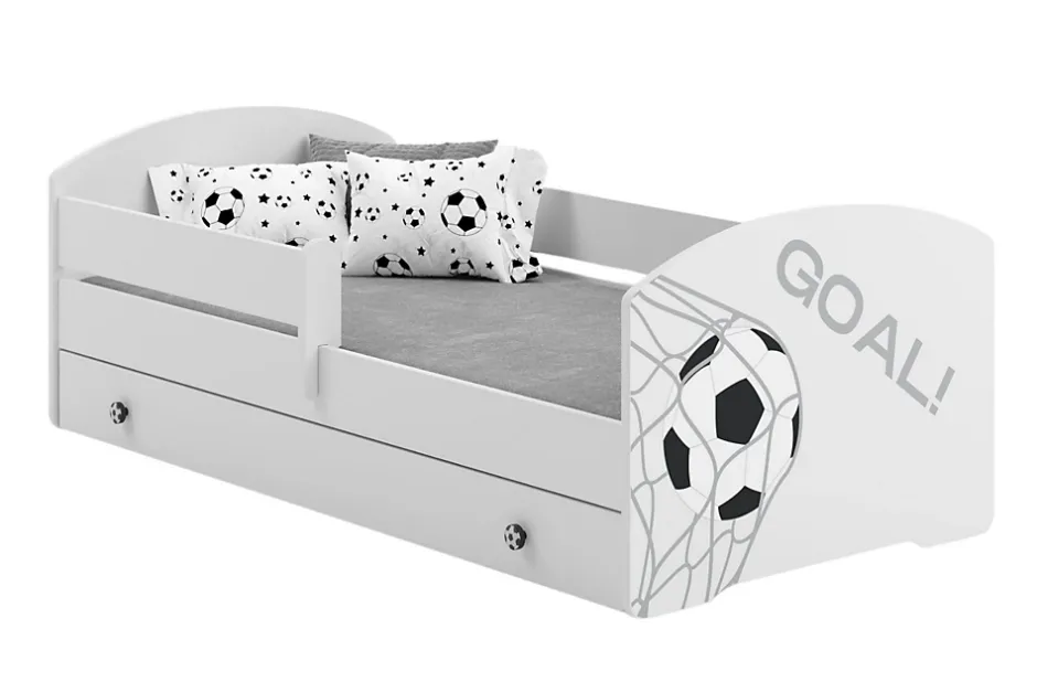 Kobi Lit d'enfant LUK avec tiroir et tringle 140x70 GOL Hot