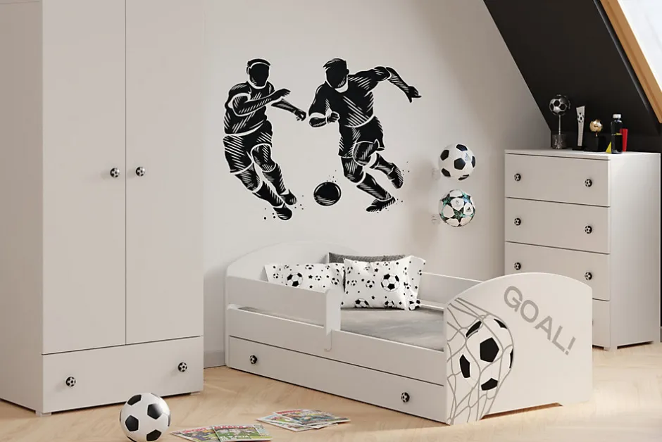 Kobi Lit d'enfant LUK avec tiroir et tringle 140x70 GOL Hot