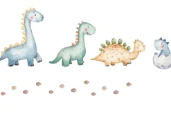 Kobi Lit d'enfant LUK avec tiroir et tringle 160x80 Dinosaures