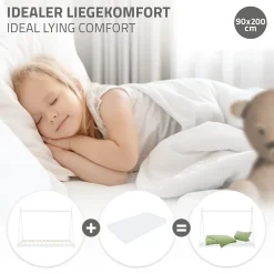 Ml-Design Lit d'enfant Tipi 90x200 cm blanc simple en bois de pin avec sommier à lattes style indien
