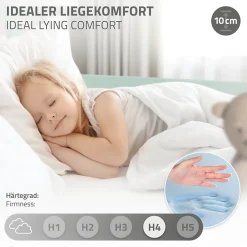 Enfant Ml-Design Lit d'enfant Tipi 70x140 cm menthe en bois de pin massif avec sommier matelas style indien