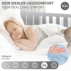 Ml-Design Lit d'enfant 90x200 cm gris clair en bois de pin massif style maison avec matelas H:16 cm Sale