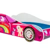 Enfant Kobi Lit d'enfant Pink Car 140x70 avec matelas
