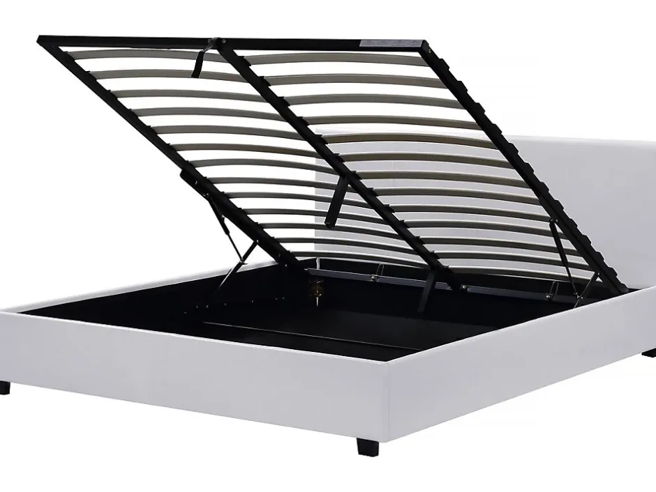 Habitat Et Jardin Lit double avec coffre "Carla" - 140 x 190 cm - Blanc Hot