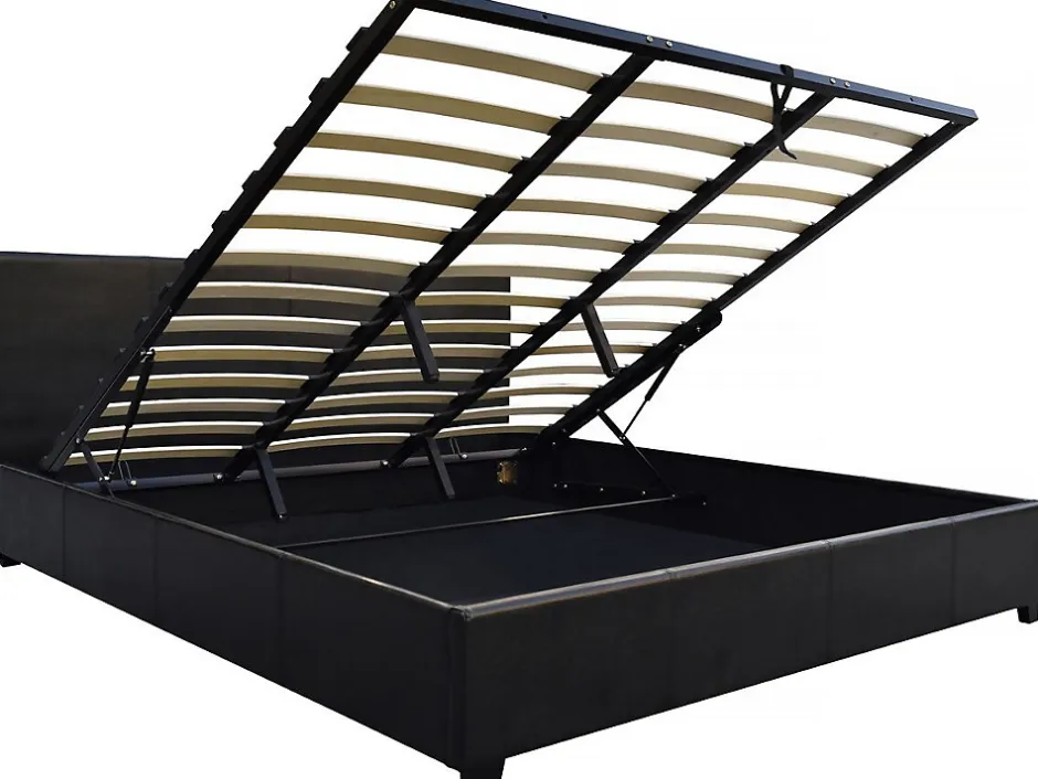 Habitat Et Jardin Lit double avec coffre "Carla" - 140 x 190 cm - Noir