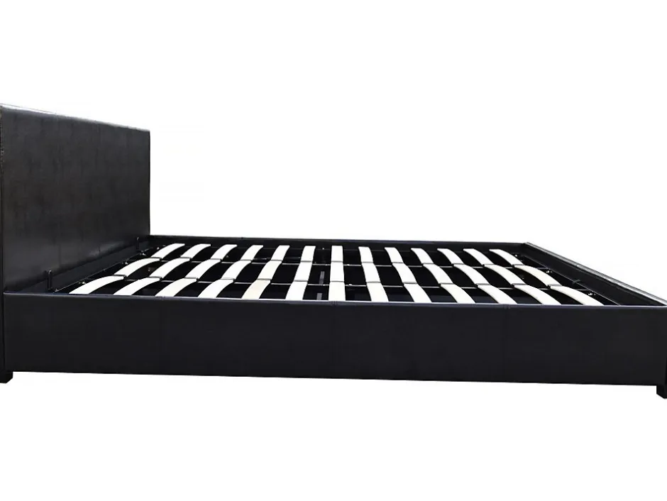 Habitat Et Jardin Lit double avec coffre "Carla" - 140 x 190 cm - Noir