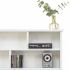 Blackcolors Lit Double Bois 140X200Cm Tiroirs Blanc Outlet