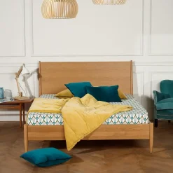 Robin des bois Lit double DALHIA Style scandinave en bois, 160 x 200 New