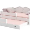 Kobi Lit double EMMA avec rail 160x80 gris