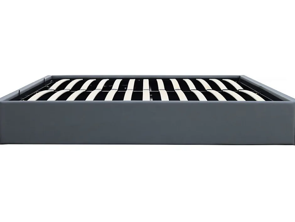 Habitat Et Jardin Lit double en PVC avec coffre "Ava" 140 x 190 cm Gris