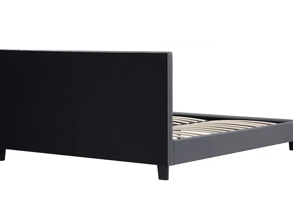 Habitat Et Jardin Lit double en pvc "Julia" - 140 x 190 cm - Gris Hot