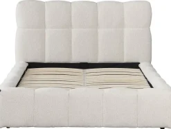 Palozi Home Lit double en tissu avec coffre