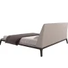 Angel Cerda Lit double en tissu gris moderne avec tête de lit originale Best