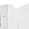 Idimex Lit double FLIMS, 140 x 190 cm en pin massif lasuré blanc Outlet