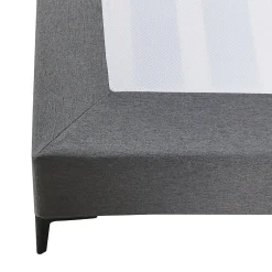[En.Casa] Lit double Lilla 160 x 200 cm gris foncé en.casa Best