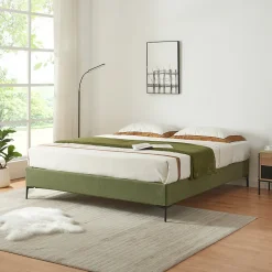 [En.Casa] Lit double Lilla 160 x 200 cm vert en.casa