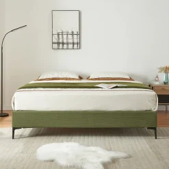 [En.Casa] Lit double Lilla 160 x 200 cm vert en.casa