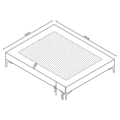 [En.Casa] Lit double Lilla 160 x 200 cm vert en.casa