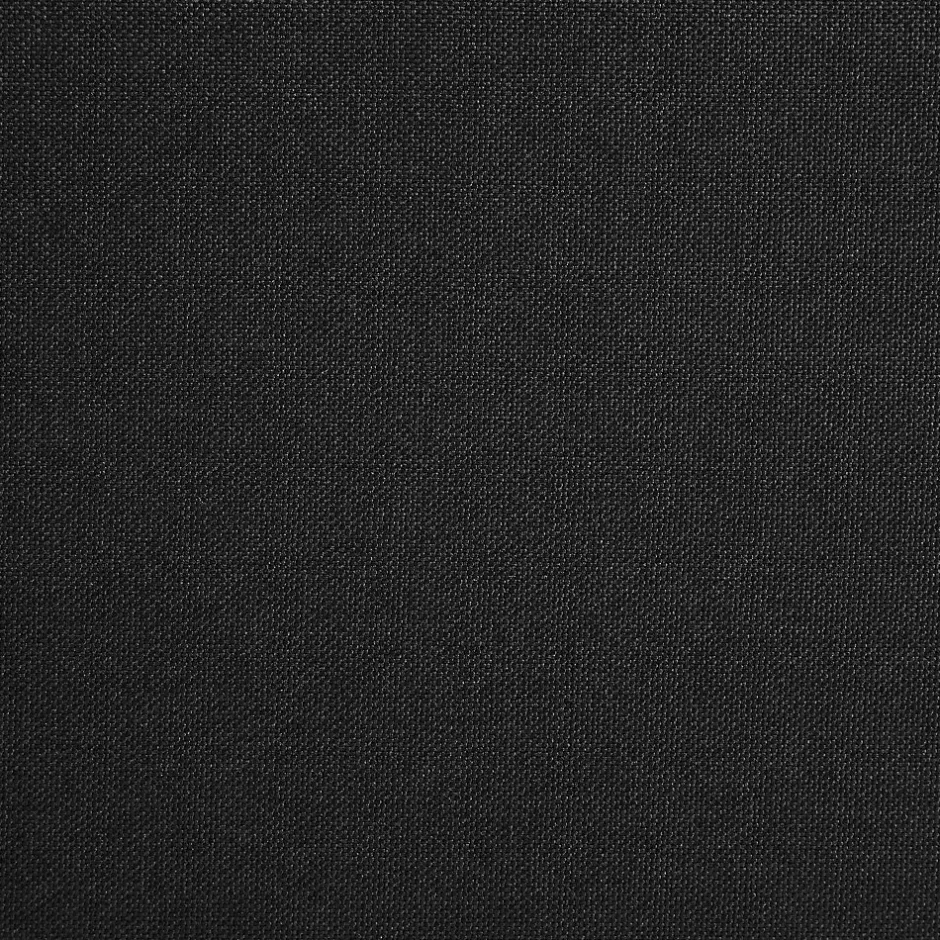 Idimex Lit double MATHIEU, 140 x 190 cm, capitonné avec sommier, revêtement en tissu noir