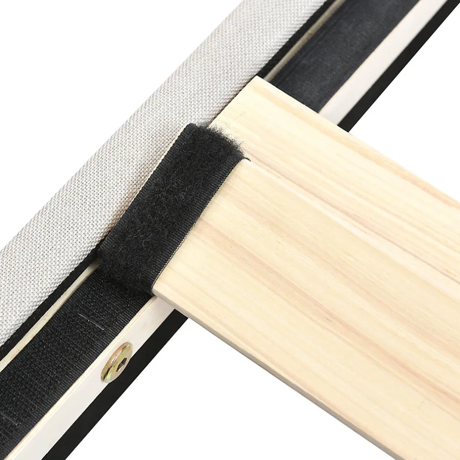 Generique Lit double 180x200 - Lit rembourré avec cadre en bois et métal - Lin - Sans Matelas - Beige